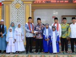 Bupati Pasaman Sabar AS Hadiri Pawai Khatam Se Nagari Sundata Selatan Kecamatan Lubuk Sikaping