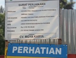 Diduga Lindungi Pihak Kontraktor, Rehabilitasi/Penambahan Ruang Puskesmas Simpang Tonang Kadis Dinkes Bungkam