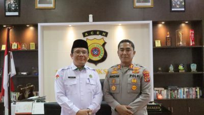 Kapolres Lhokseumawe, AKBP Dr. Ahzan, menerima kunjungan silaturahmi dari Rektor Universitas Islam Negeri (UIN) Sultanah Nahrasiyah Lhokseumawe, Prof. Dr.Danial, beserta sejumlah pejabat dan staf universitas,