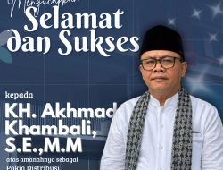 Dukung Penguatan Dakwah Nasional, Kantor Pertanahan Kota Medan Ucapkan Selamat atas Pelantikan KH. Akhmad Khambali