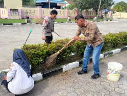Sesuai Arahan Presiden RI, Polsek Pangkalan Susu Polres Langkat Laksanakan Kurve di Lingkungan Polsek