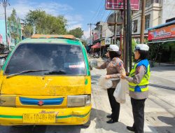 Polantas Menyapa, Satlantas Polres Langkat Hadirkan Edukasi dan Kepedulian di Jalan Raya