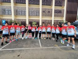 Kapolres Bitung Pimpin Kontingen Polres di ajang Police Run 2026 Polda Sulut.