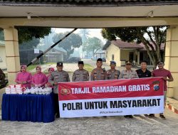 Polsek Salapian Bersama Bhayangkari Berbagi Takjil, Kapolres Langkat Apresiasi Kepedulian Jajaran