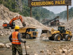 galian C ilegal yang merusak sungai seperti Krueng Pase dan akses jalan warga