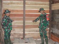 Dandim 0116/Nagan Raya Cek Langsung RTLH yang sedang di buat oleh satgas TMMD