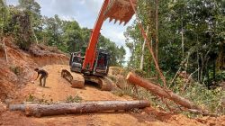 Percepatan Pembuatan badan Jalan Satgas TMMD ke 127 Kodim 0116/Nagan Raya Capai 70 Persen