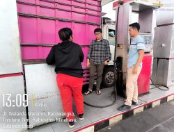 Unit lll Tipidter Polres Minahasa Fokus Lakukan Pemeriksaan di SPBU, Cegah Penyelewengan BBM