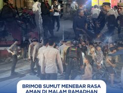 Brimob Sumut Bersama Personel Gabungan Gelar Patroli untuk Antisipasi Gangguan Kamtibmas