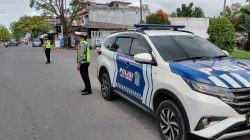 Satlantas Polres Langkat Patroli Jalinsum, Pastikan Arus Lalu Lintas Aman dan Lancar