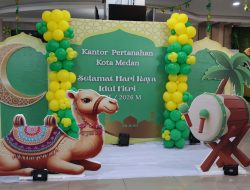 Sambut Idul Fitri, Kantor Pertanahan Kota Medan Percantik Loket Pelayanan demi Kenyamanan Masyarakat