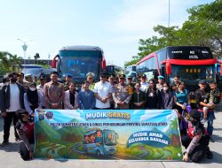 Polda Sumut Berangkatkan 192 Pemudik dalam Program Mudik Gratis Presisi 2026