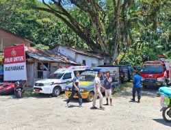 Polres Langkat Ikuti Zoom Meeting Kapolri dan Sambangi Wisatawan di Bukit Lawang