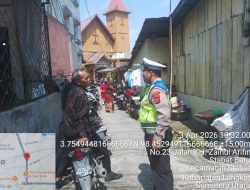 Satlantas Polres Langkat Laksanakan Patroli Pengamanan Ibadah Wafat Yesus Kristus, Situasi Aman dan Kondusif