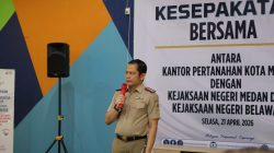Kantor Pertanahan Kota Medan Teken Kesepakatan Bersama dengan Kejari Medan dan Kejari Belawan untuk Penanganan Masalah Hukum