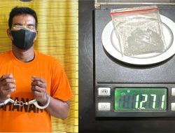 Edarkan Sabu Pelaku Diciduk Satresnarkoba Polres Binjai