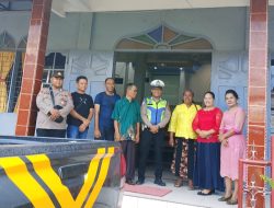 Polsek Babalan Laksanakan Pengamanan Ibadah Minggu, Wujud Kehadiran Polri Jaga Kamtibmas