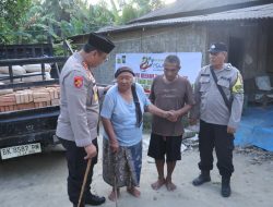 Kapolres Langkat Tunjukkan Kepedulian Sosial Melalui Program Bedah Rumah Sambut Hari Bhayangkara Ke-80