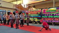 Kapolda Sulsel Disambut Tradisi Angngaru dan Tari Paduppa pada Peresmian Polresta Gowa
