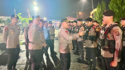 Kapolres Pelabuhan Belawan Pimpin Apel Patroli KRYD Skala Besar Antisipasi 3C