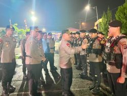 Kapolres Pelabuhan Belawan Pimpin Apel Patroli KRYD Skala Besar Antisipasi 3C
