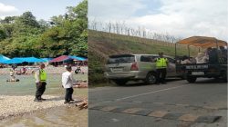 Patroli Humanis di Eko Wisata Tangkahan, Polsek Padang Tualang Imbau Pengunjung Utamakan Keselamatan