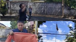 Dengan rasa Prihatin Selaku jurnalis Ganti Bendera Merah Putih di Kantor Disperindag Pemkot Manado yang Sobek