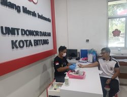 Setetes Darah, Sejuta Harapan: Kapolres Bitung dan Personel Polres Bitung Hadir Menolong Sesama Melalui Donor Darah