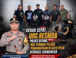 GERAK CEPAT URC RESMOB POLRES BITUNG UNGKAP KASUS PENGANIAYAAN, DUA TERDUGA PELAKU DIAMANKAN Kurang dari 24 Jam, Polisi Amankan Dua Terduga Pelaku Penganiayaan di Batu Putih