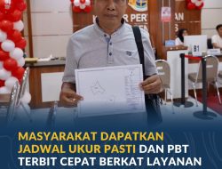 Masyarakat Dapatkan Jadwal Ukur Pasti dan PBT Terbit Cepat Berkat Layanan Pengukuran Terjadwal