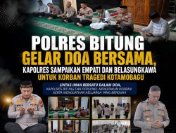 Doa Bersama Lintas Iman, Polres Bitung Kirim Dukungan Moral untuk Korban Tragedi Kotamobagu