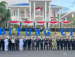 Kapolres Bitung Pimpin Upacara Taptu, Kobarkan Semangat Kemerdekaan dan Penghormatan kepada Pahlawan