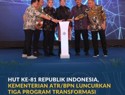 HUT ke-81 Republik Indonesia, Kementerian ATR/BPN Luncurkan Tiga Program Transformasi Pelayanan