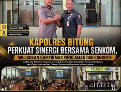 Kapolres Bitung Perkuat Sinergi Bersama Senkom untuk Wujudkan Kamtibmas yang Kondusif