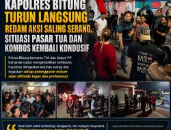 Kapolres Bitung Turun Langsung Redam Aksi Saling Serang, Situasi Kembali Kondusif