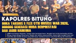 Kapolres Bitung Buka Tarsius X Flex GYM Muscle War 2026, Dorong Generasi Muda Berprestasi dan Jauhi Narkoba
