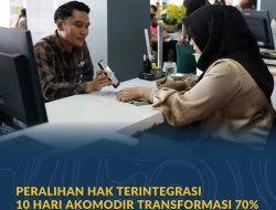 Peralihan Hak Terintegrasi 10 Hari Akomodir Transformasi 70% Layanan Kementerian ATR/BPN