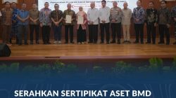 Serahkan Sertipikat Aset BMD dan BUMD Pemprov Kalsel, Wamen Ossy: Perkuat Kepastian Hukum Aset Daerah