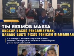 Tim Resmob Polsek Maesa Bergerak Cepat, Pelaku Penganiayaan dengan Pisau Diamankan