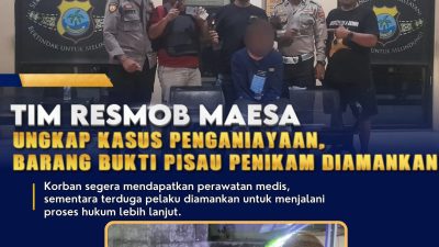 Tim Resmob Polsek Maesa Bergerak Cepat, Pelaku Penganiayaan dengan Pisau Diamankan