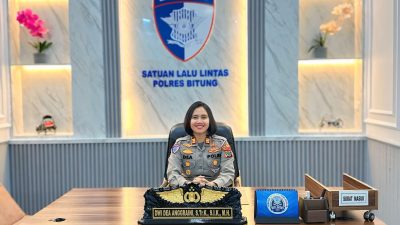 Piket Lalu Lintas dan Pamapta Polres Bitung Respons Cepat Tangani Kecelakaan di Madidir Unet