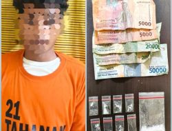 8 Paket Sabu 4,67 Gram Diamankan, Satresnarkoba Polres Binjai Tangkap Terduga Pengedar di Binjai Barat