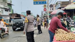 Polsek Salapian Intensifkan Patroli di Pasar Tanjung Langkat, Cegah 3C dan Gangguan Kamtibmas