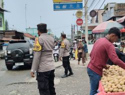 Polsek Salapian Intensifkan Patroli di Pasar Tanjung Langkat, Cegah 3C dan Gangguan Kamtibmas