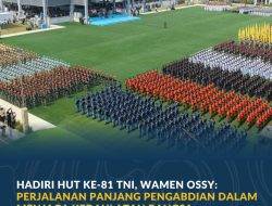 Hadiri HUT ke-81 TNI, Wamen Ossy: Perjalanan Panjang Pengabdian dalam Menjaga Kedaulatan Bangsa