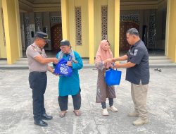 POLRES BITUNG BERBAGI KEPEDULIAN, PULUHAN PAKET SEMBAKO DISALURKAN DALAM RANGKA HUT HUMAS POLRI KE-75