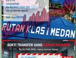 Waaww Telah Gempar dan Viral Rutan Kelas 1 Tanjung Gusta Medan DIDUGA Lakukan Jual Beli Kamar Tahanan