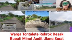 Warga Tontalete Rokrok Desak Bupati Minut Audit Ulang Surat Keterangan Bebas TGR Melalui Inspektorat, Ada Apa??